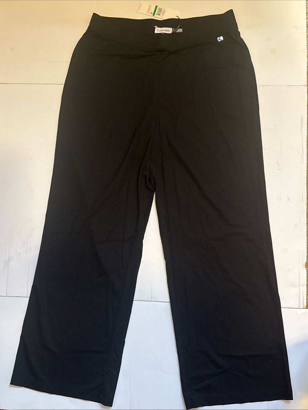 Calvin Klein Black Wide-Leg Women's Pants